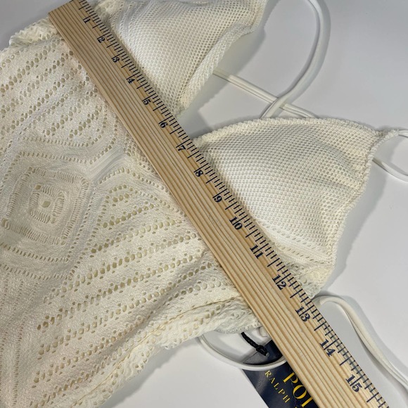 Polo Ralph Lauren Sahara Crochet Plunge X-Back Swim One-Piece Size S NWT - Picture 5 of 9